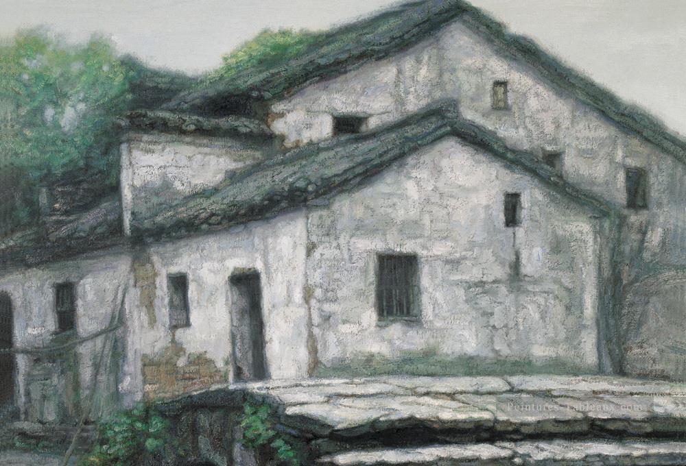 Lieu de résidence Shanshui Paysage chinois Peintures à l'huile